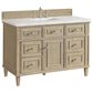 James Martin Vanities Lorelai 48" Single Vanity with Whitewashed Oak with 3 cm Ethereal Noctis Quartz Top, , large