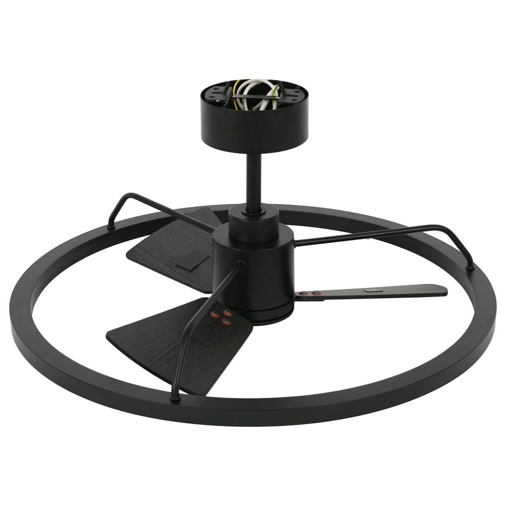 Beacon Lighting Lucci Air Cessna 28" Indoor Fandelier with Light and Remote Control in Black, , large