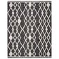 Safavieh Micro-Loop MLP157H 8" x 10" Charcoal and Ivory Area Rug, , large