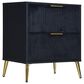 New Heritage Design Kailani 4-Piece Queen Bedroom Set in Black and Gold, , large