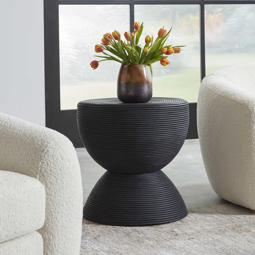 Uttermost Bongo Side Table in Stained Black, , large