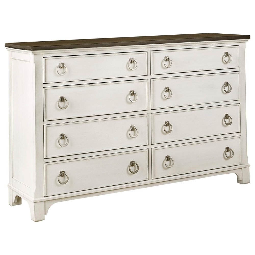 Signature Design by Ashley Nashbryn Dresser in Whitewash and Dark Brown, , large