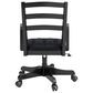 Ashley Wildenauer Swivel Desk Chair in Warm Satin Black, , large