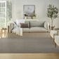 Nourison Courtyard Ivory and Charcoal 6" x 9" Indoor/Outdoor Area Rug, , large
