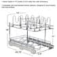 Household Essentials Glidez 2-Tier Multipurpose Pull Out/Slide Out Basket Storage Organizer in Chrome, , large
