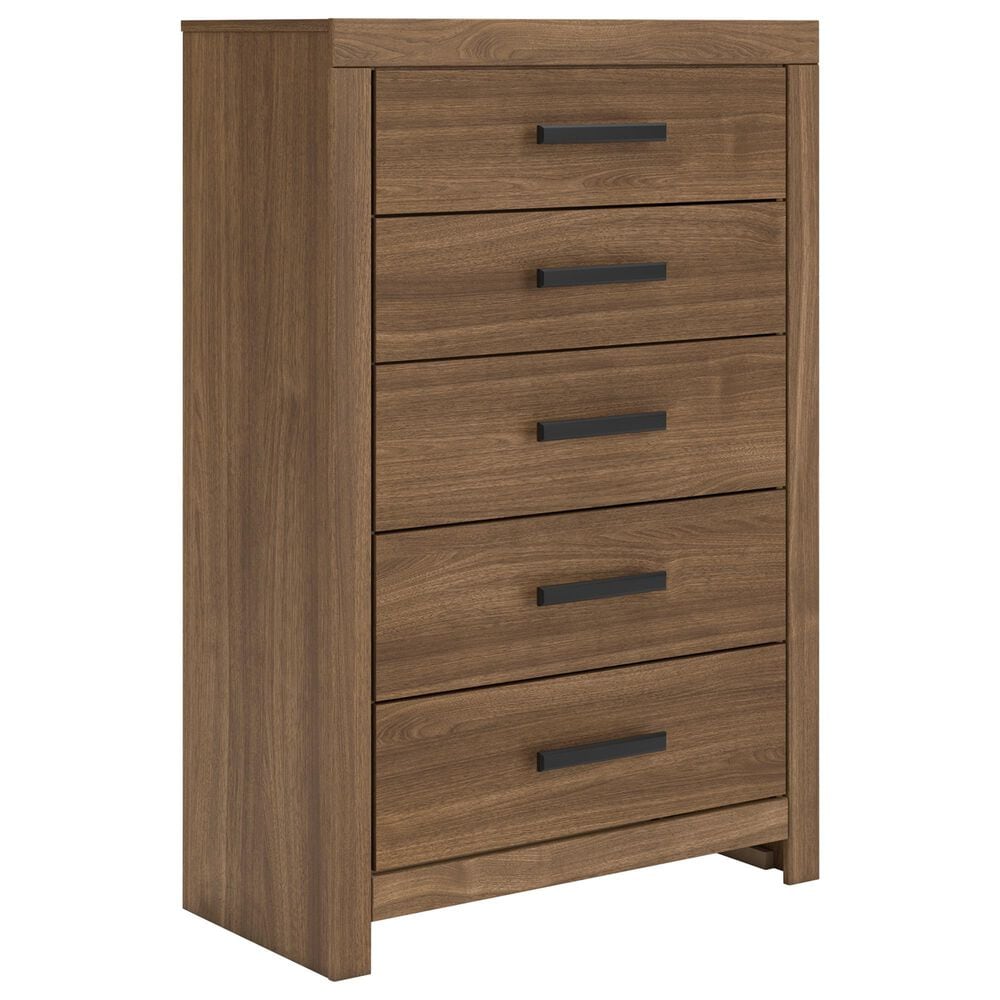 Ashley Broachmyn King Bed with Dresser, Chest, and Two Nightstands in Warm Auburn, , large