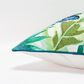 Rizzy Home Botanical 20" Down Filled Pillow in Teal/Green/Orange, , large