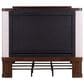 Belle Furnishings Provence Park Queen Upholstered Shelter Bed in Chateau Brown, , large