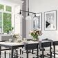 Golden Lighting Orwell Linear 3-Light Pendant in Matte Black, , large