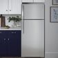 GE Appliances 17.5 Cu. Ft. Freestanding Top Freezer Refrigerator in Stainless Steel, , large