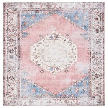 Safavieh Serapi 6"7" Square Ivory and Pink Area Rug, , large