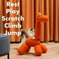 HOMLUX Giraffe Cat Tower Climb Toy Play Center in Orange, , large