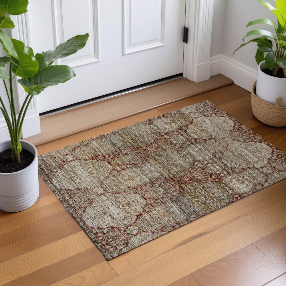 Dalyn Rug Company Aristo Burgundy 1'8" x 2'6" Area Rug, , large