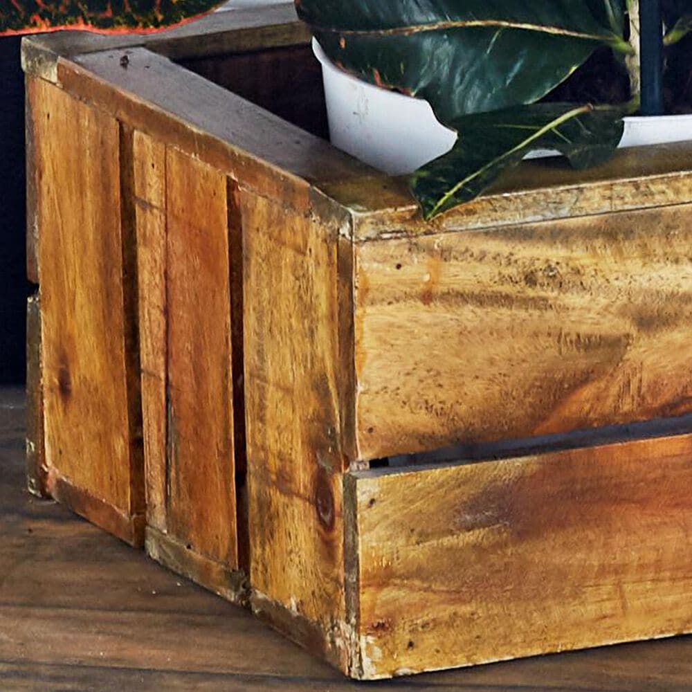 Maple and Jade Storage Basket with Handles in Oiled Brown &#40;Set of 3&#41;, , large