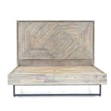Design Evolution Furniture Inc Luna King Platform Bed in Distressed Natural, , large