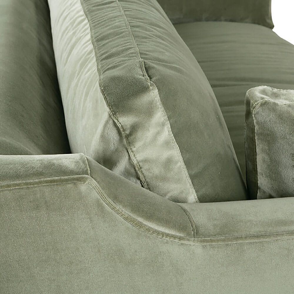 Rowe Furniture Madeline 90&quot; Stationary Sofa in Sage Velvet, , large