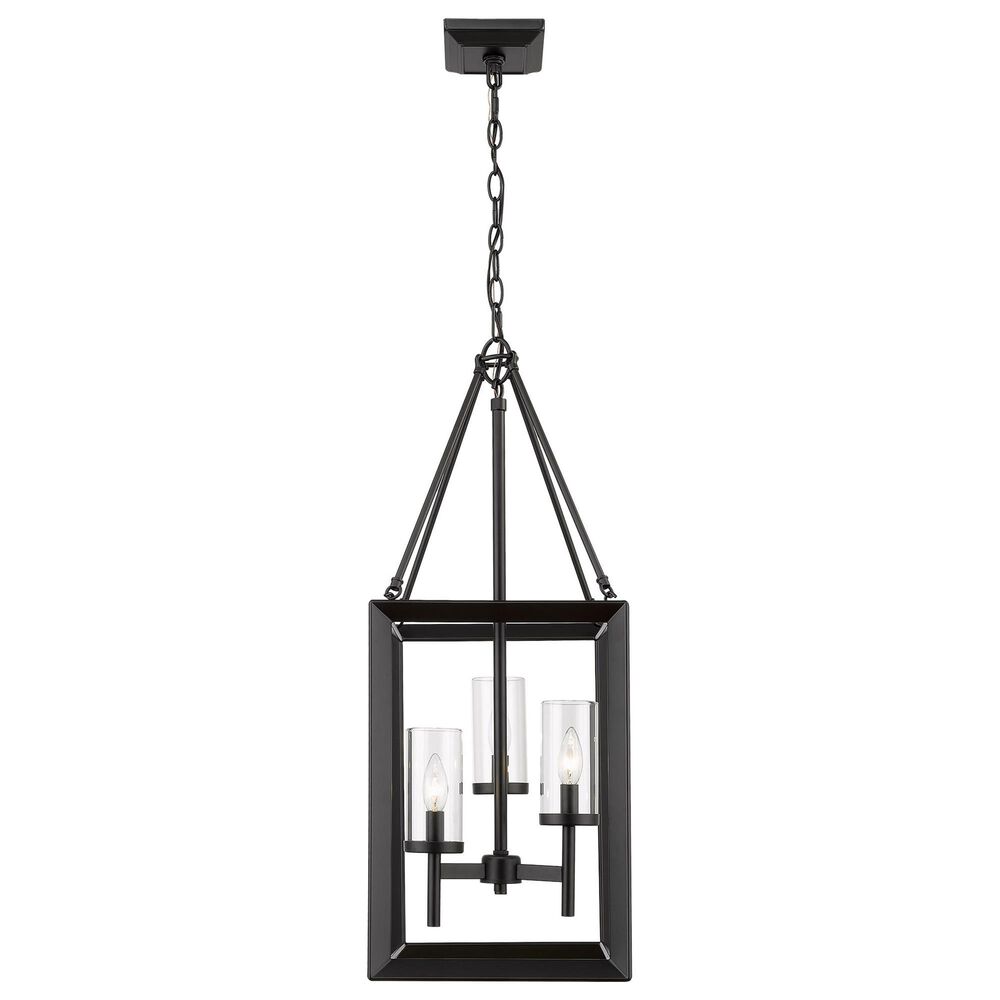 Golden Lighting Smyth 3-Light Pendant in Matte Black, , large