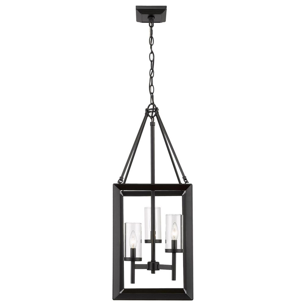 Golden Lighting Smyth 3-Light Pendant in Matte Black, , large
