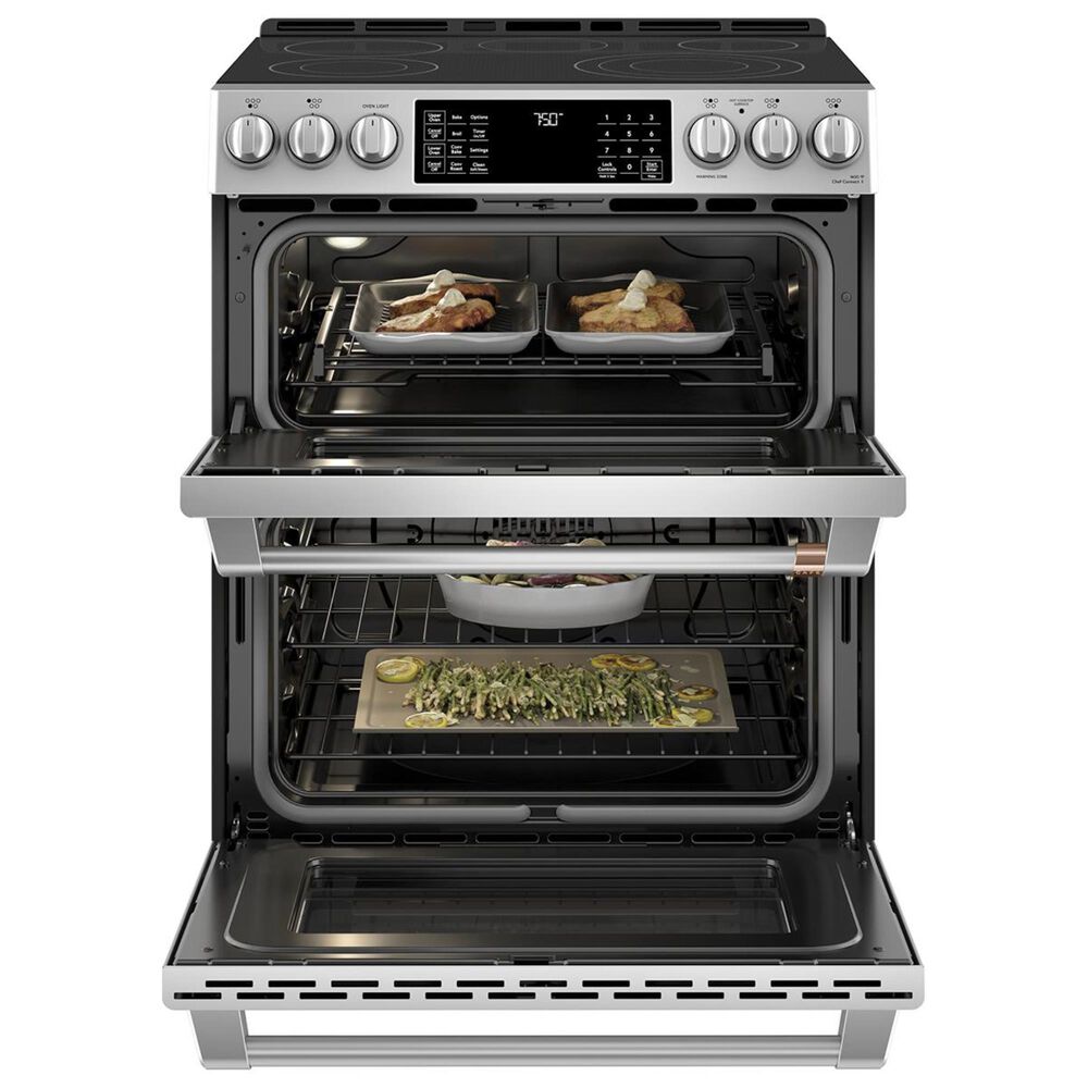 Cafe 30&quot; Slide-In Double Oven Electric Range in Stainless Steel, , large