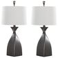 LumiSource Curvo Polyresin Table Lamp in Rubbed Grey Slate (Set of 2), , large