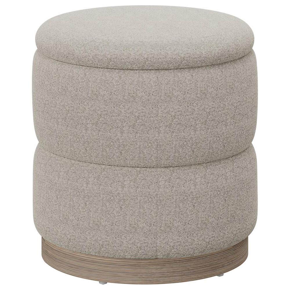 Golden Wave Furniture Dorset Storage Ottoman with Tray in Oat, , large