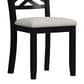 Mayberry Hill Brooks 6-Piece Rectangular Dining Set in Black and Medium Brown, , large