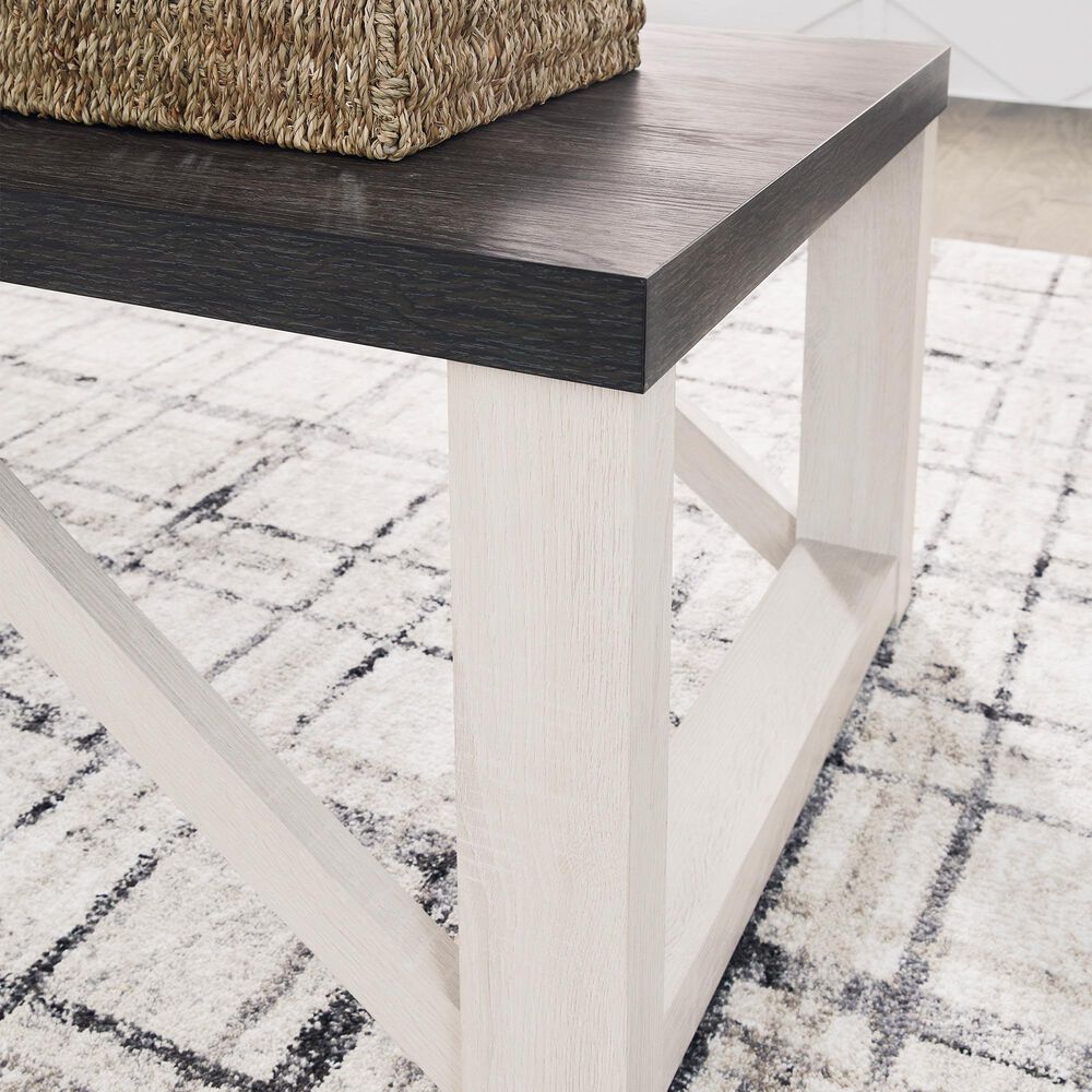 Ashley Dorrinson 3-Piece Table Set in Gray and Antiqued White, , large