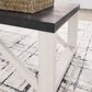 Ashley Dorrinson 3-Piece Table Set in Gray and Antiqued White, , large