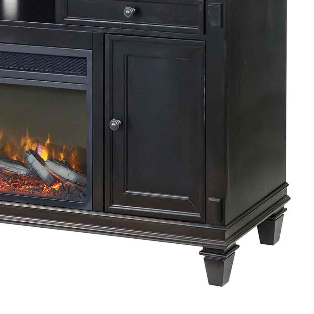 Wycliff Bay Hartford 75&quot; Fireplace TV Stand in Black and Gray, , large