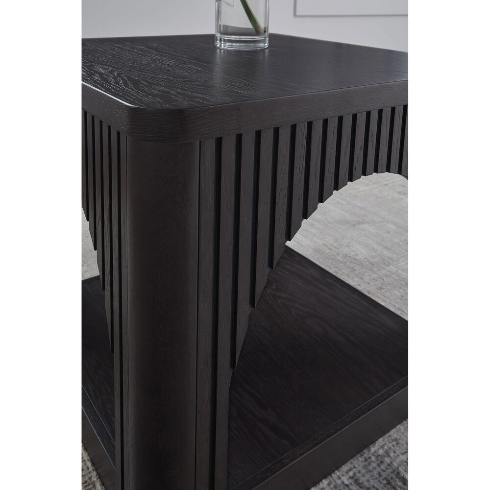 Ashley Yellink Square End Table in Black, , large