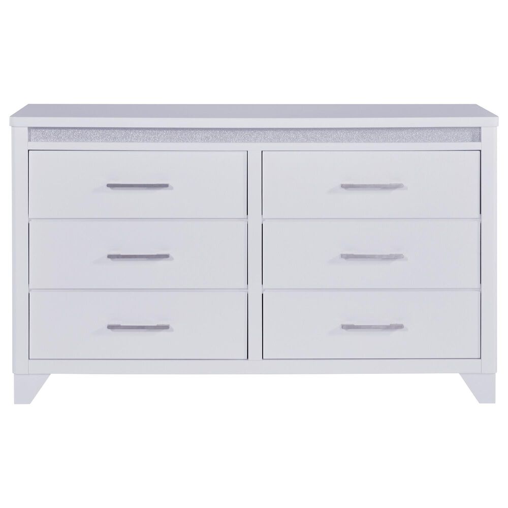 Ashley Jarlee 4-Piece King Upholstered Bedroom Set in White, , large