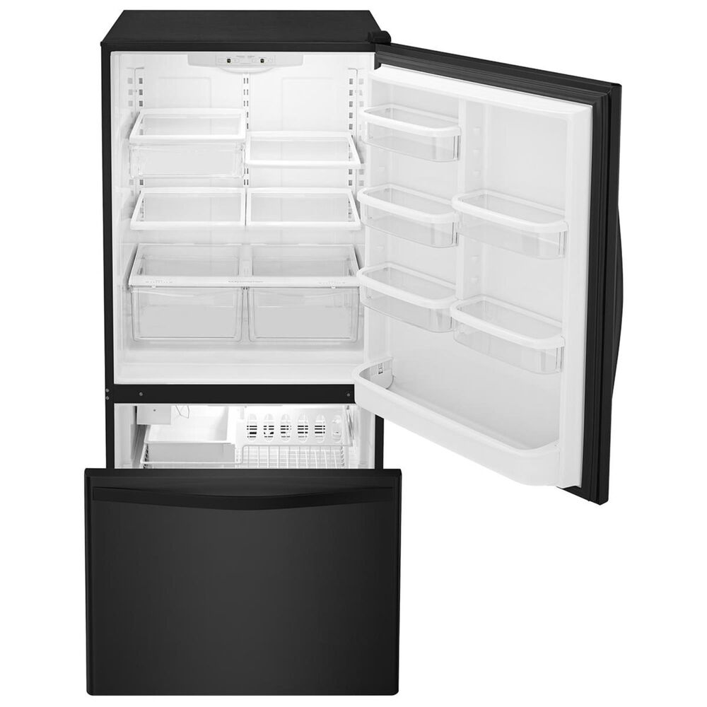 Whirlpool 22 Cu. Ft. Bottom-Freezer Refrigerator with Freezer Drawer in Black, , large
