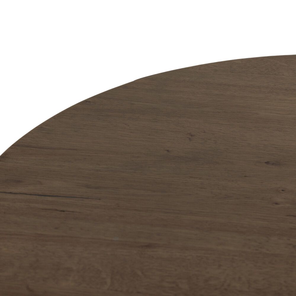 Four Hands Eaton Drum Coffee Table in Amber Oak, , large