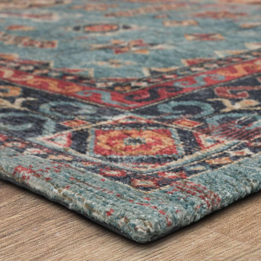Karastan Zula Mombasa 8&#39; x 10&#39; Aquamarine Area Rug, , large