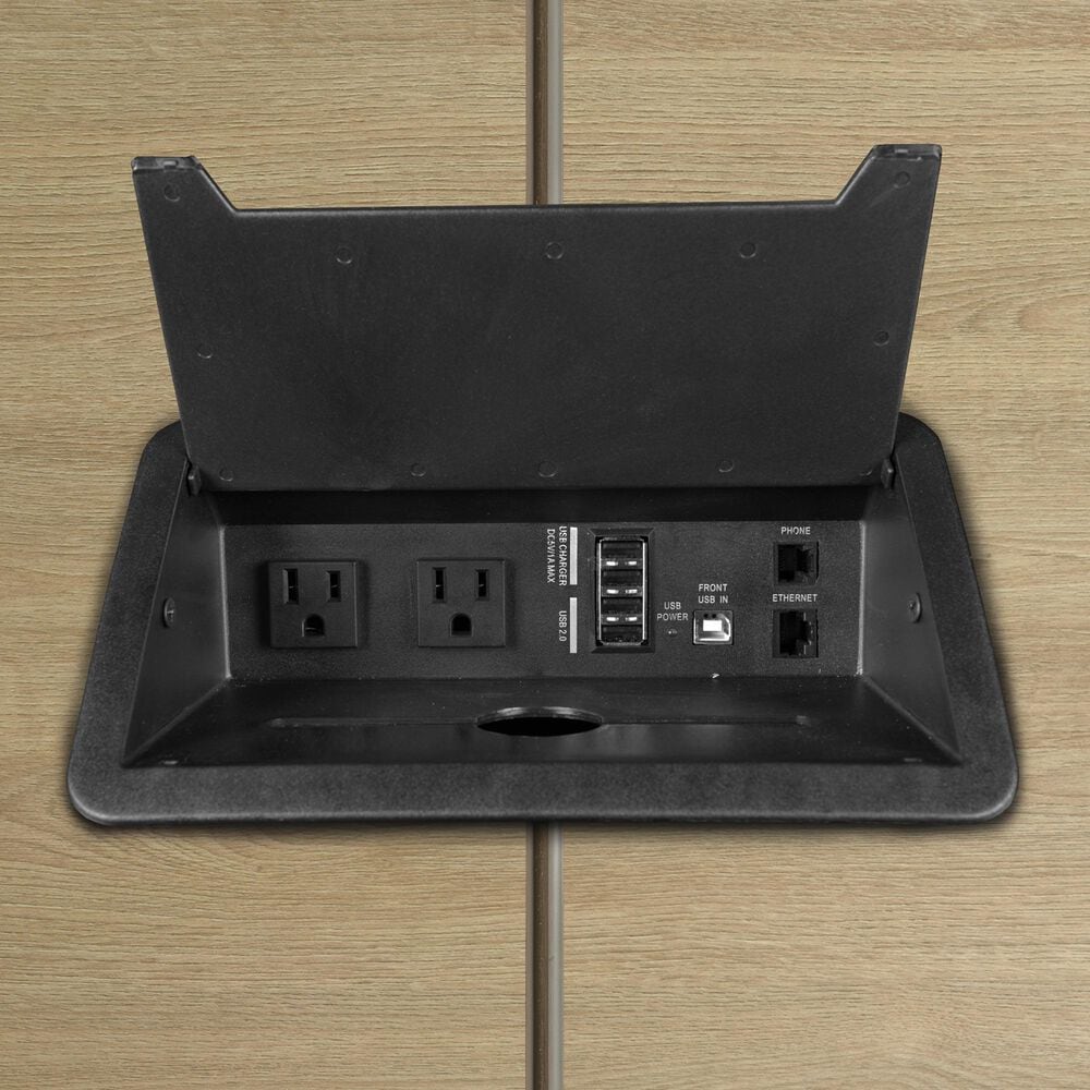 Regency Global Sourcing Array 96" Conference Table in White and Noble Oak, , large