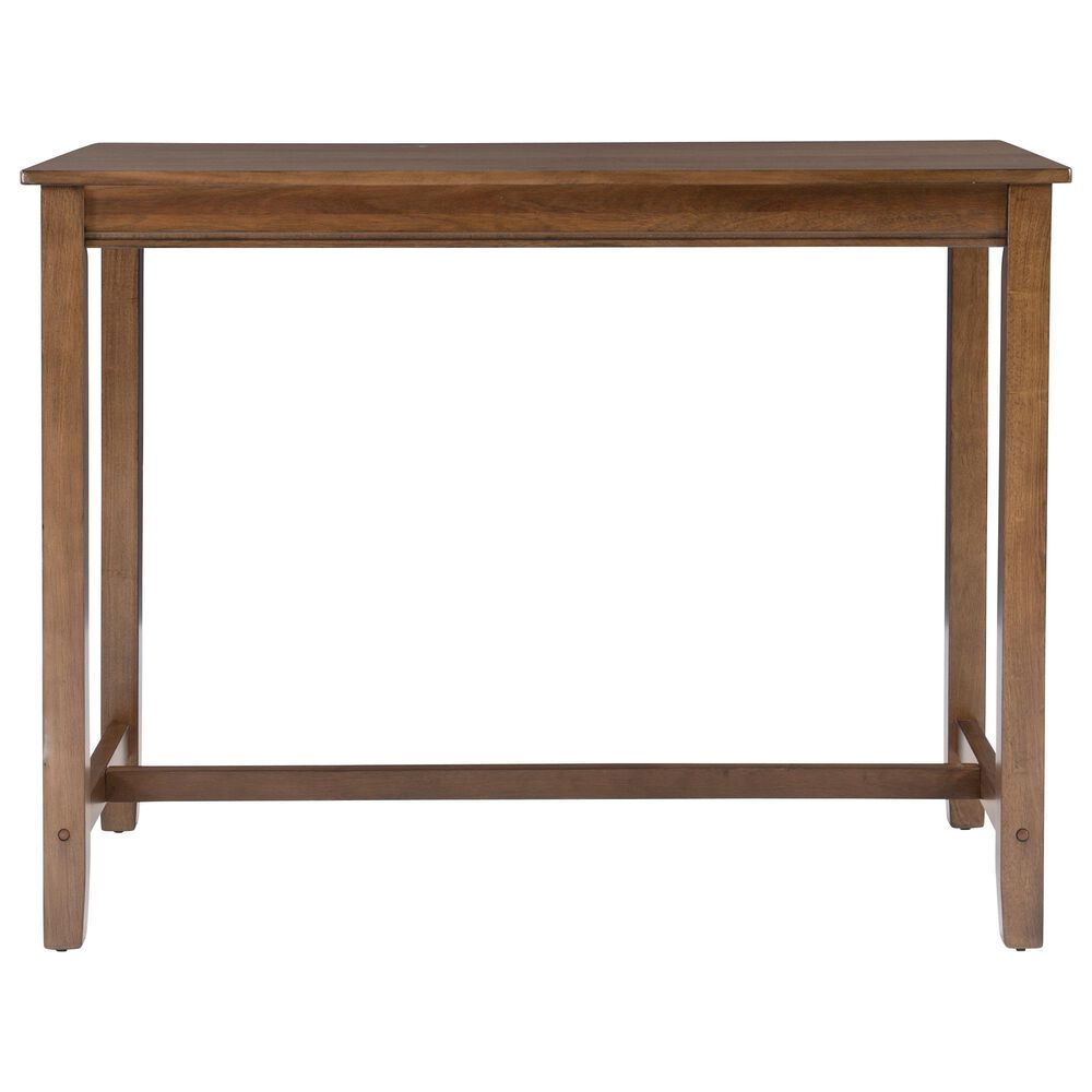Linon Home Decor Claridge Counter Height Pub Table in Rustic Brown - Table Only, , large