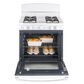 GE Appliances 30" Freestanding Gas Range in White, , large