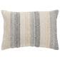 Rizzy Home 14" x 20" Striped Down Filled Lumbar Pillow in Multicolor and Dark Natural, , large