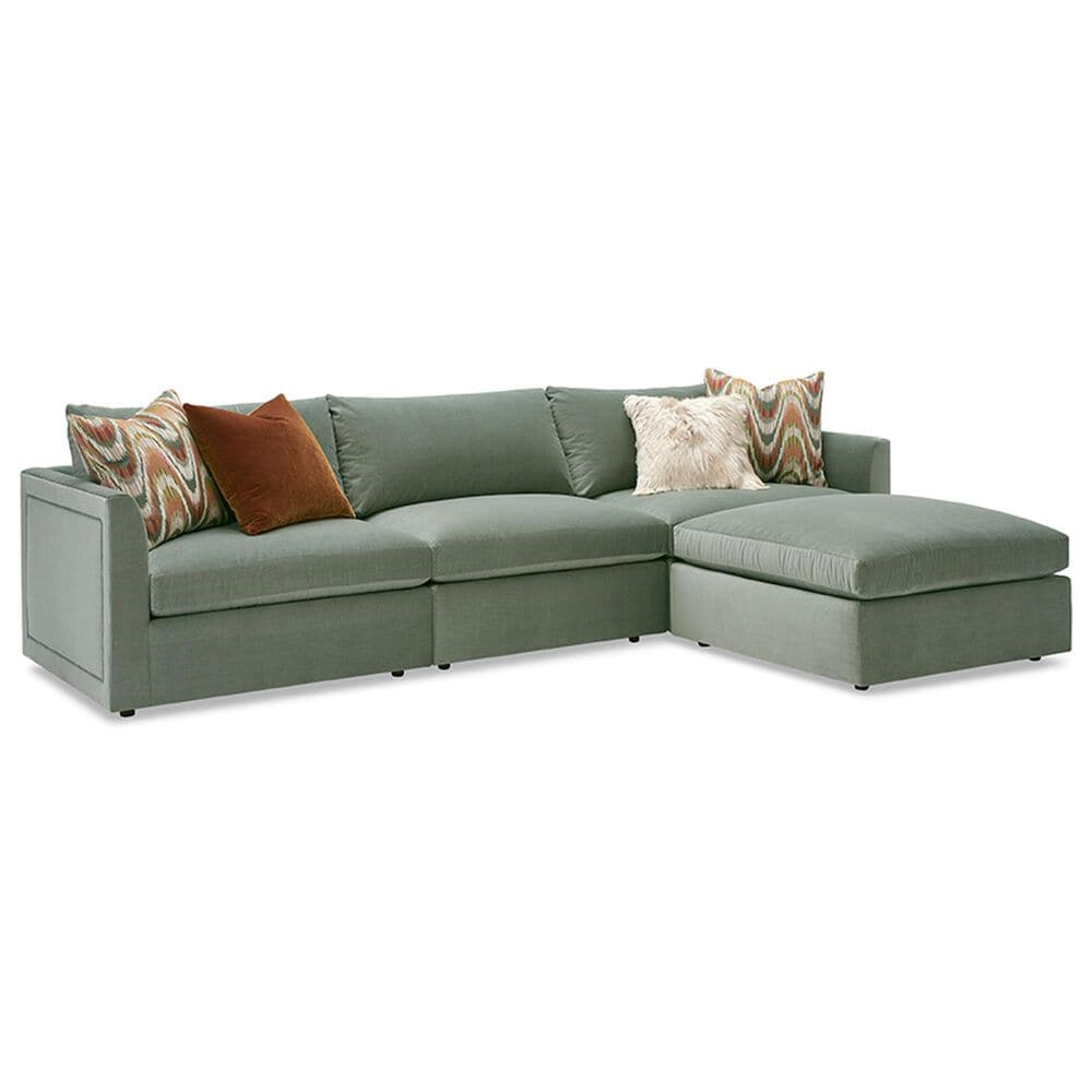 MASSOUD Zoe 4-Piece L-Shape Sectional with Ottoman in Soco Sage, , large
