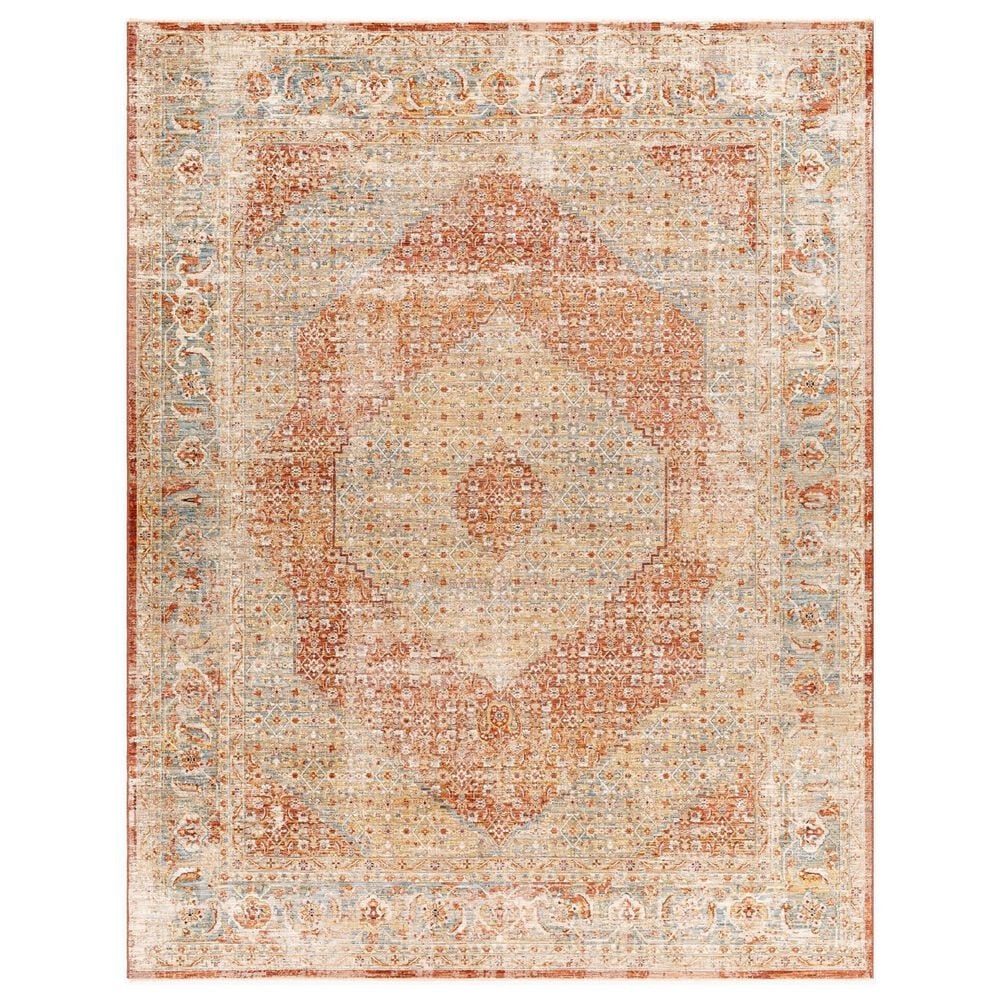 Surya Aspendos 7"10" x 10"2" Black, Burgundy, Burnt Orange, Charcoal, Dark Blue, Denim, Dusty Pink, Light Beige and Light Gray Area Rug, , large