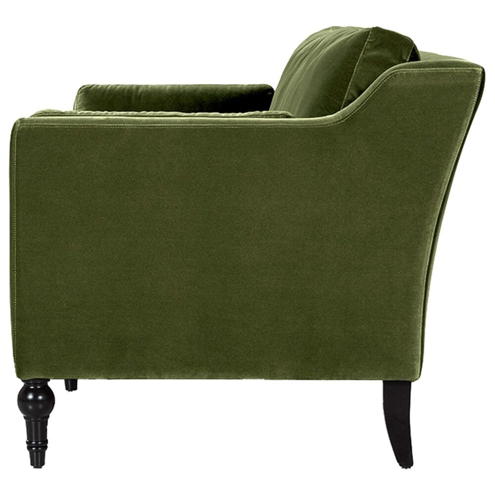 Jennifer Taylor Home Josephine 84.5" Upholstered Modern Sofa in Olive Green Velvet, , large