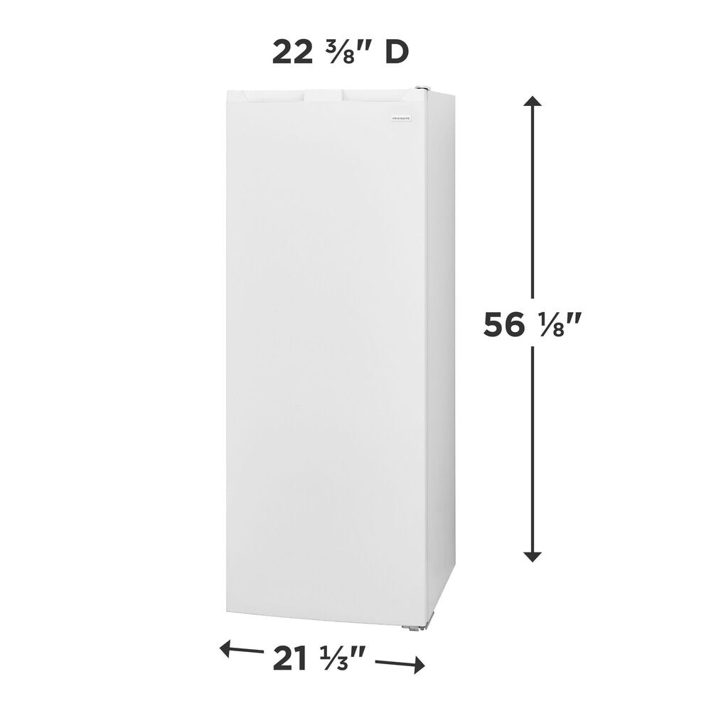 Frigidaire 7 Cu. Ft. Garage Ready Upright Freezer in White, , large