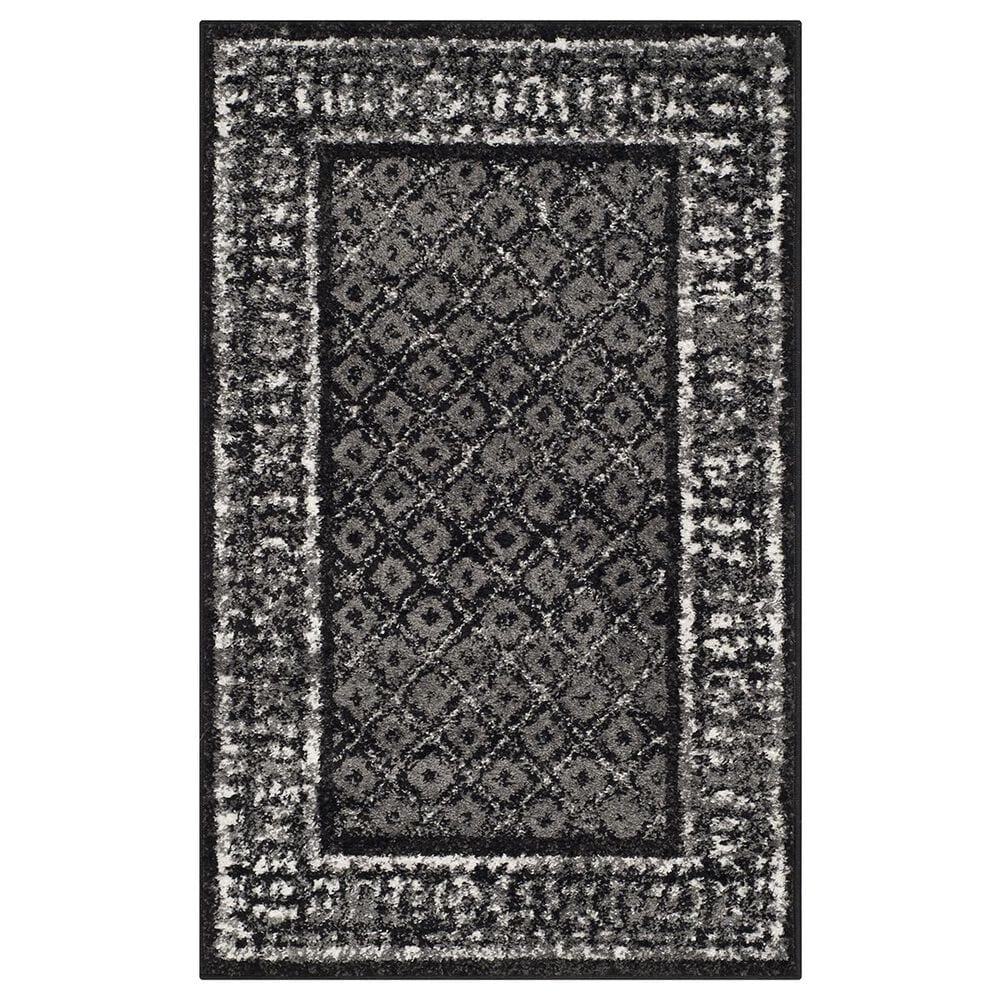 Safavieh Adirondack ADR110A-24 2"6" x 4" Black/Silver Area Rug, , large