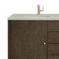 James Martin Vanities Gracyn 72" Double Bathroom Vanity in Sable with 3 cm Victorian Silver Quartz Top and Rectangular Sinks, , large