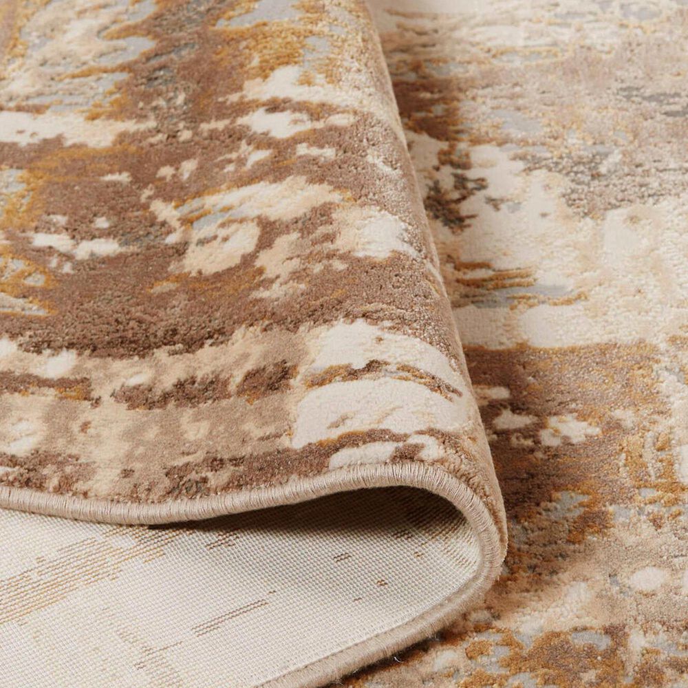 Feizy Parker 3&#39;9&quot; x 5&#39;7&quot; Gray and Beige Area Rug, , large