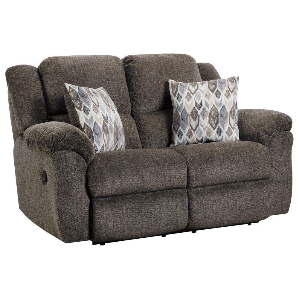 HomeStretch Newport Manual Reclining Loveseat in Clove, , large