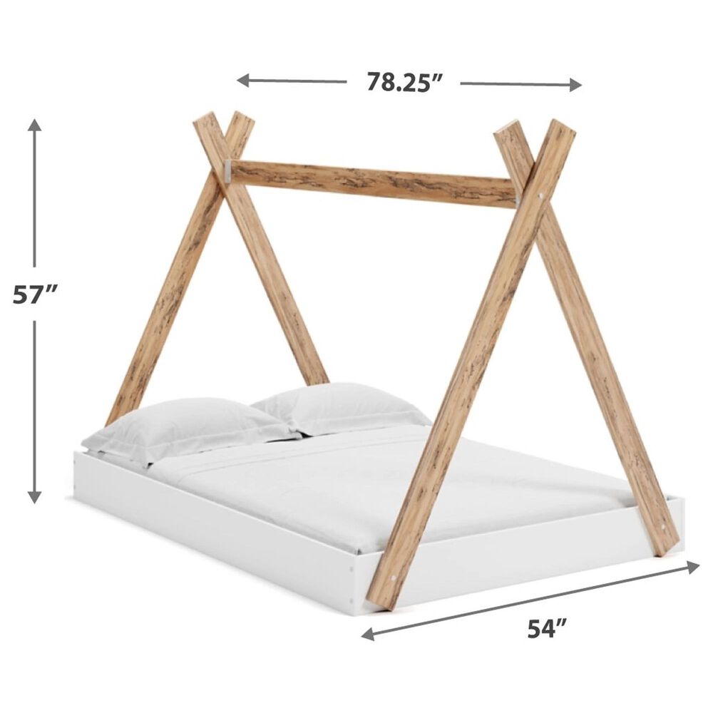 Ashley Piperton Full Tent Complete Bed in Matte White and Sugarberry, , large