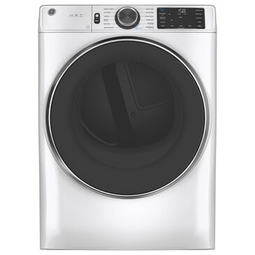 GE Appliances 7.8 Cu. Ft. Electric Dryer with Steam Cycle in White, , large