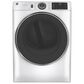 GE Appliances 7.8 Cu. Ft. Electric Dryer with Steam Cycle in White, , large