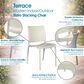 Regency Global Sourcing Niche Terrace 5-Piece Square Dining Set in White Down, , large